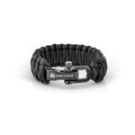 adjustable paracord bracelet king cobra black