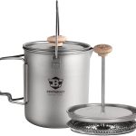 Kaffeekanne aus Titaniumpresse für das Überleben