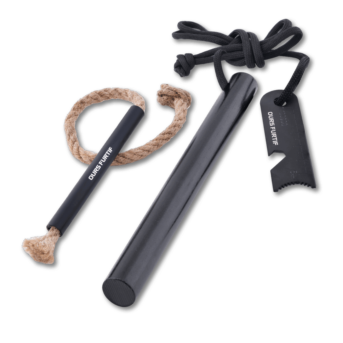 Fire Starter XXL - Survival Firesteel with fire tinder