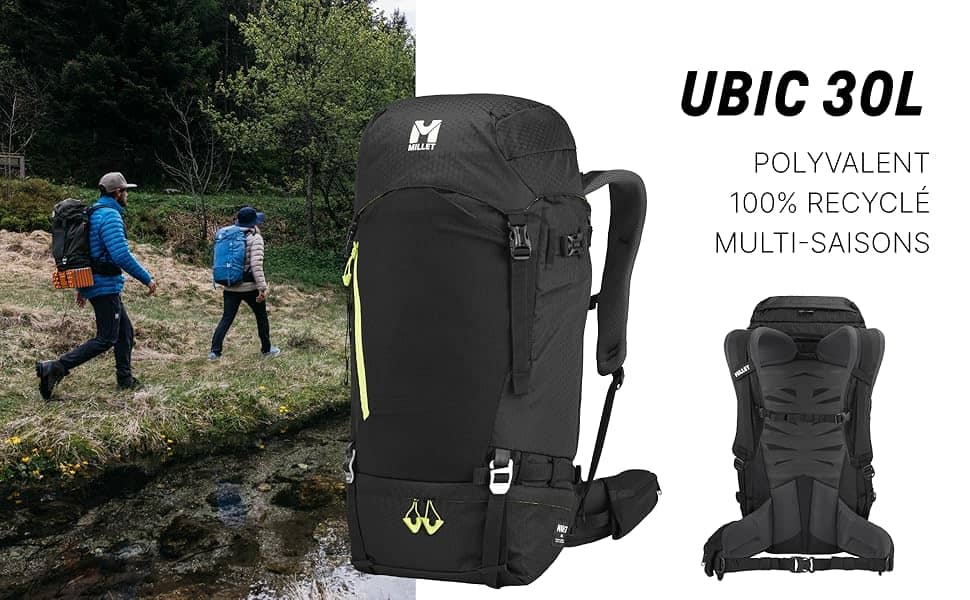 sac à dos ubic 30l – polyvalent & Éco responsable pour randonnée, alpinisme et ski