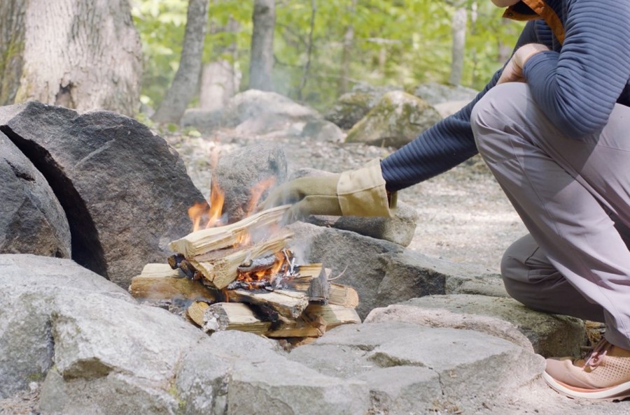 fire camp pit wind protection